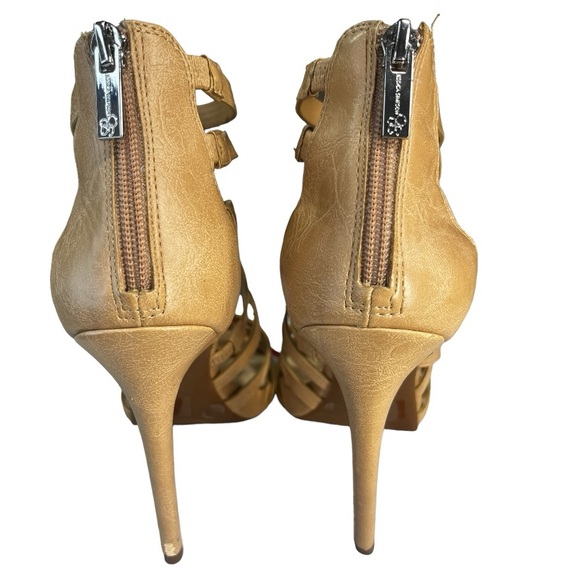 Jessica Simpson Rainah Strap y Spiked Heel Sandals with Zipper Heel. - Picture 2 of 8